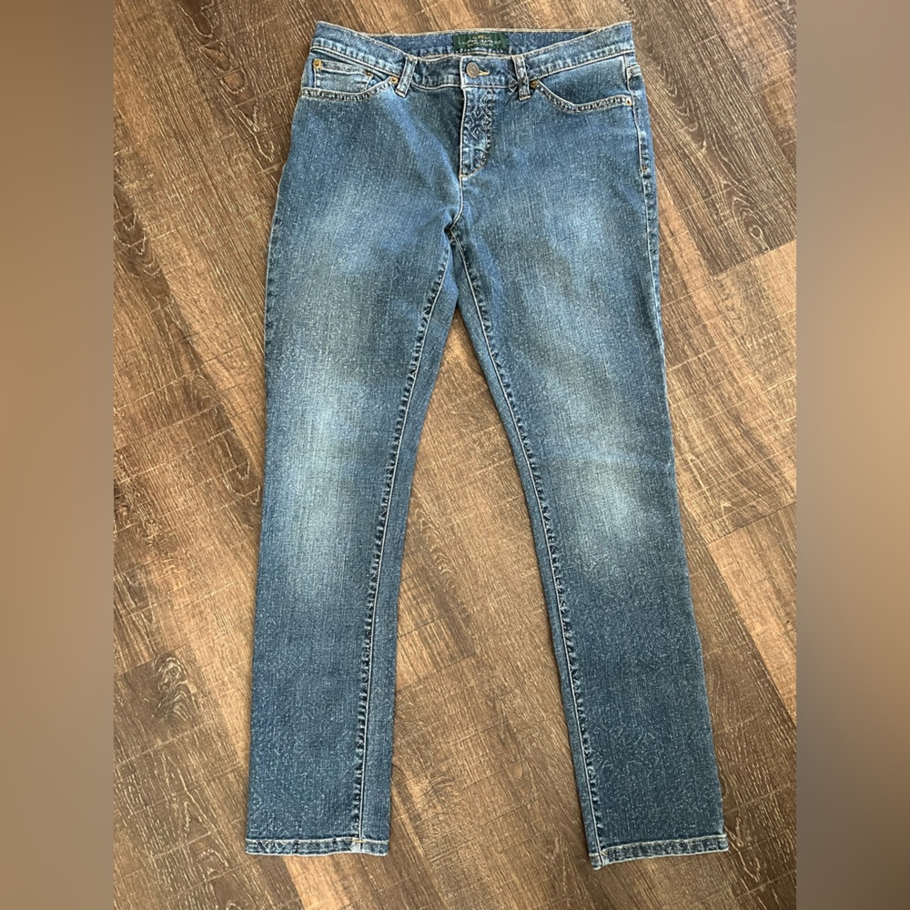 Ralph Lauren women’s Slim Blue Jeans sz 8